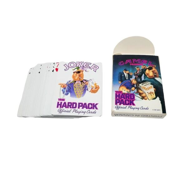 Vintage 1991 The Hard Pack Camel Official Playing Cards Factory Sealed lot of 2 - Picture 2 of 3